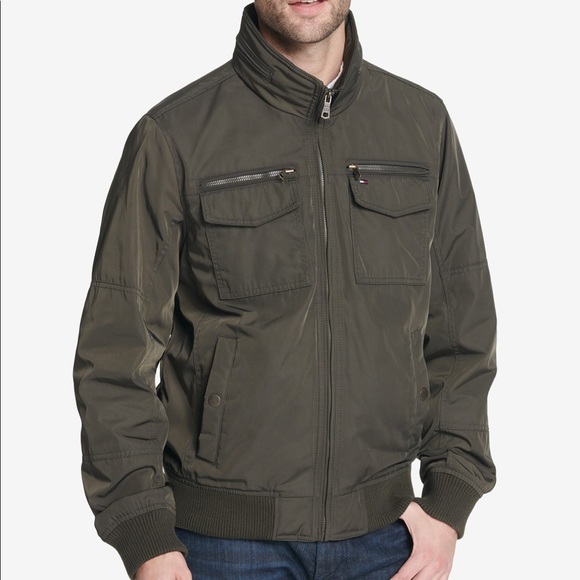 Men's filled Performance Bomber green Jacket M - Picture 1 of 16